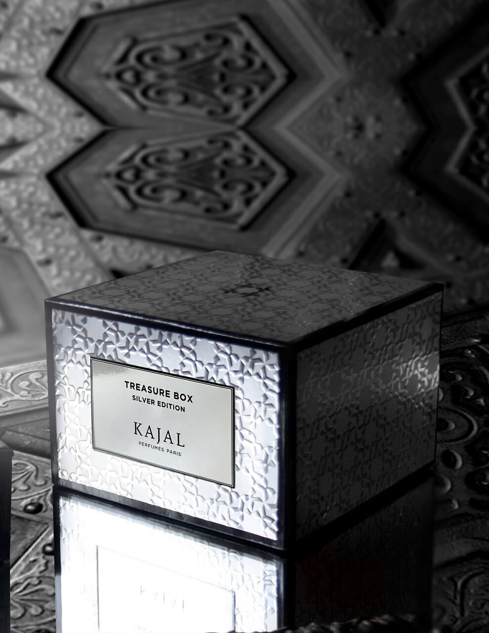 Kajal Treasure Box Silver Men Smaržu dāvanu komplekts vīrietim, Villa Mode boutique